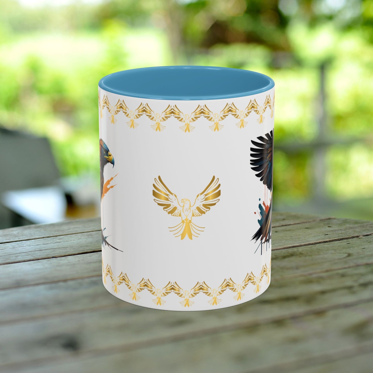 Soaring Eagle Triumph Mug featuring strength, empowerment, and mental health support for resilience.