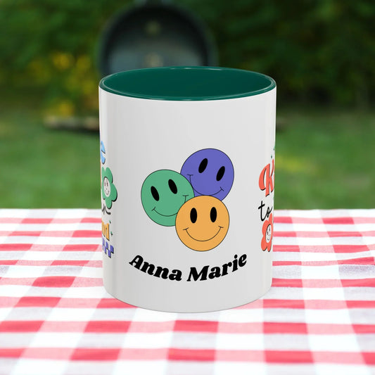 Shop our be kind to your mind ceramic mug 11oz 15oz featuring the 11oz style option from MySisterIsASurvivor.