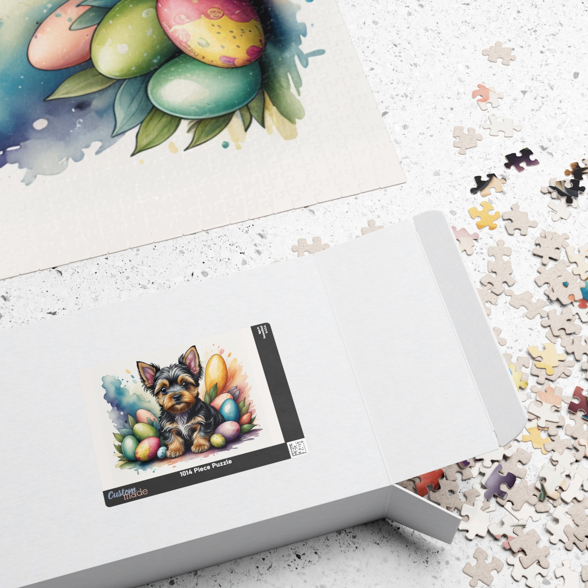 Yorkshire Terrier Easter Puppy Puzzle - Dog Lovers, Mental Health Benefits, Holiday Fun, Mindfulness, Stress Relief, Festive Gift