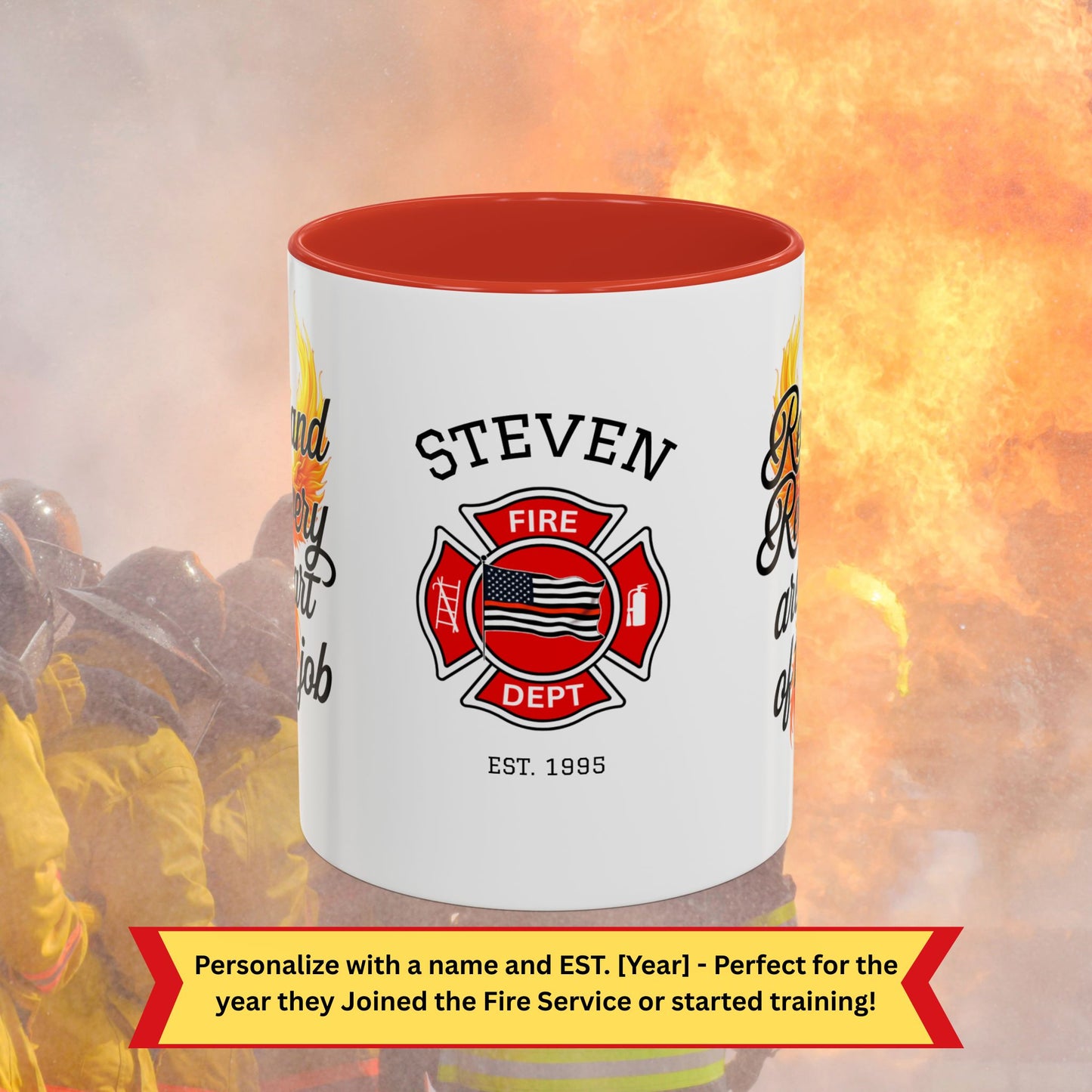 Rest and Recovery Matter burnout relief and healing mug for firefighters