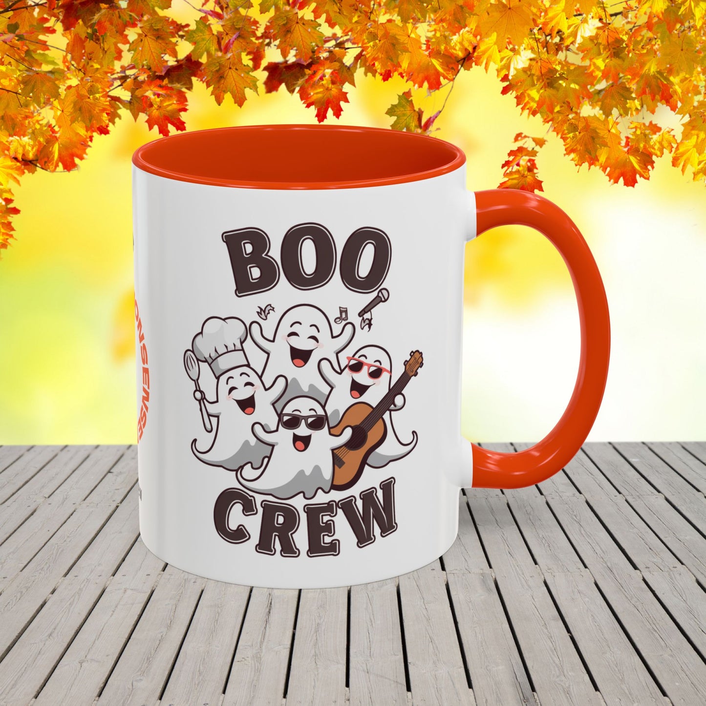 Boo Crew Halloween Mug -fun personalized coffee cup for seasonal cozy vibes