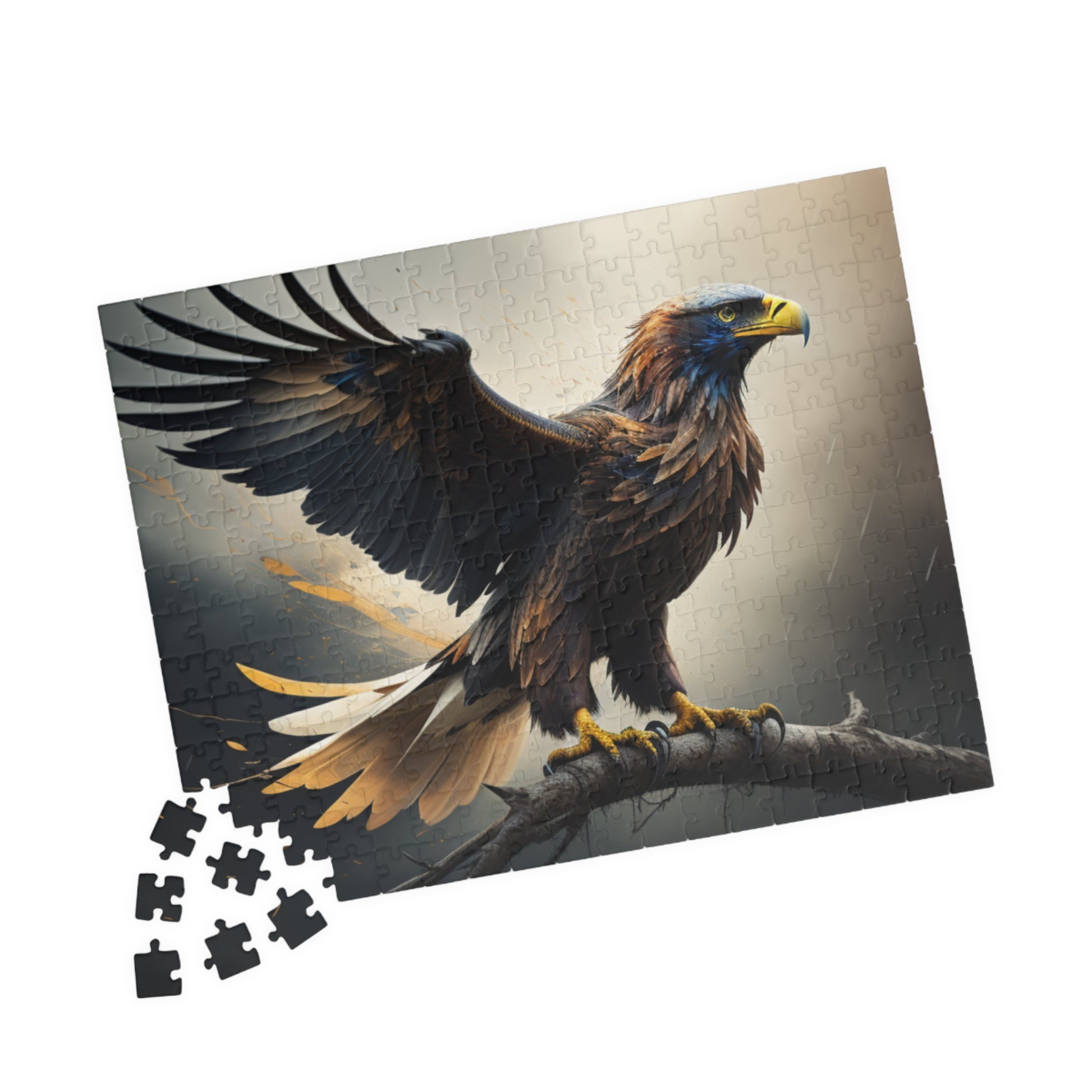 Sky Majesty Triumph: Majestic Eagle Puzzle - Symbol of Strength, Freedom, and Resilience