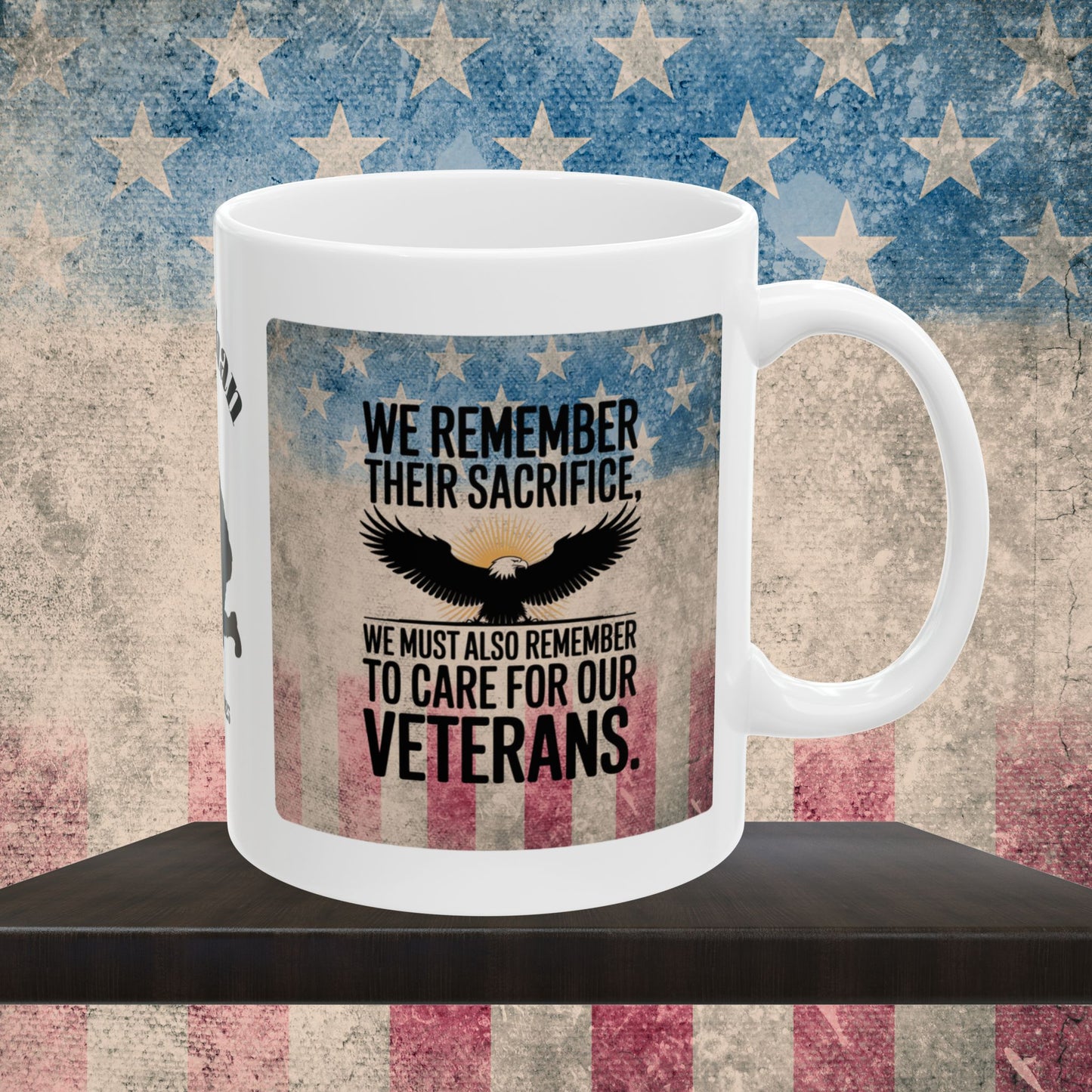 Personalized Memorial Day Mug - "We Remember Their Sacrifice" PTSD Support Tribute