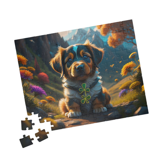 Pup-tastic Serenity - St. Patrick's Day Mental Health Puzzle