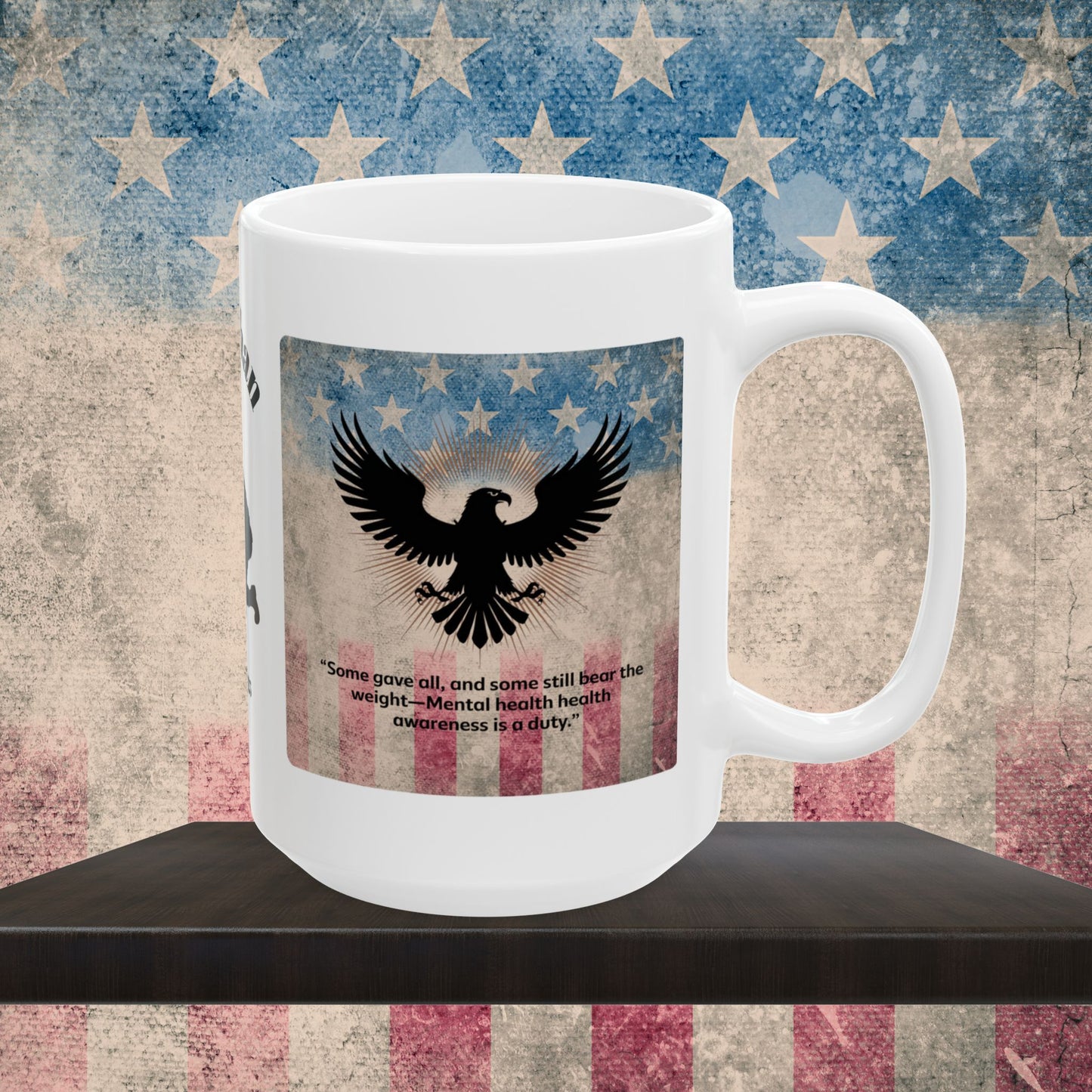 Personalized Memorial Day Mug - "Some Gave All" PTSD Support Tribute