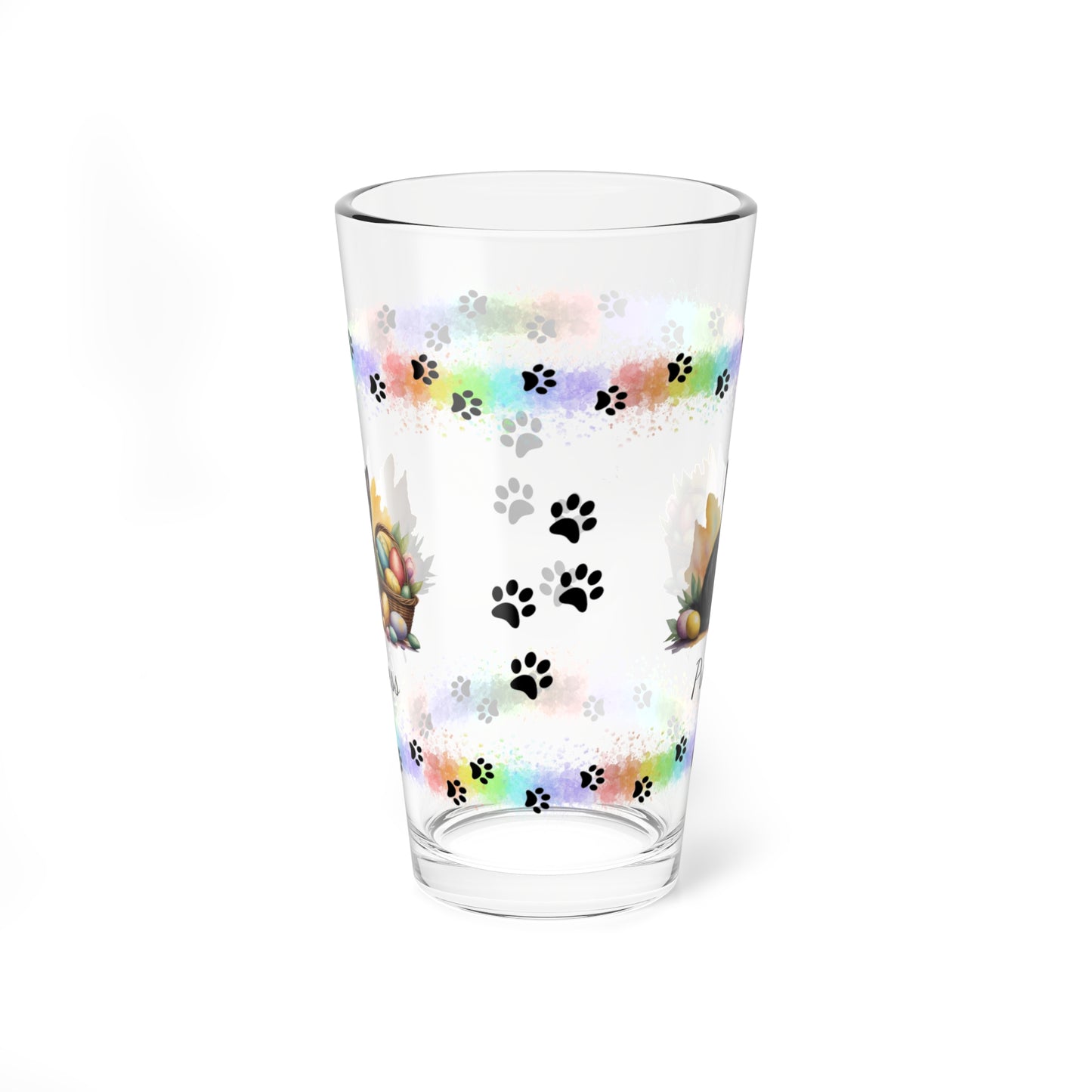 Bombay Easter Kitten 16oz Pint Glass - Personalized Cat-Themed Gift, Mental Health Drinkware, Holiday Décor & Easter Celebration