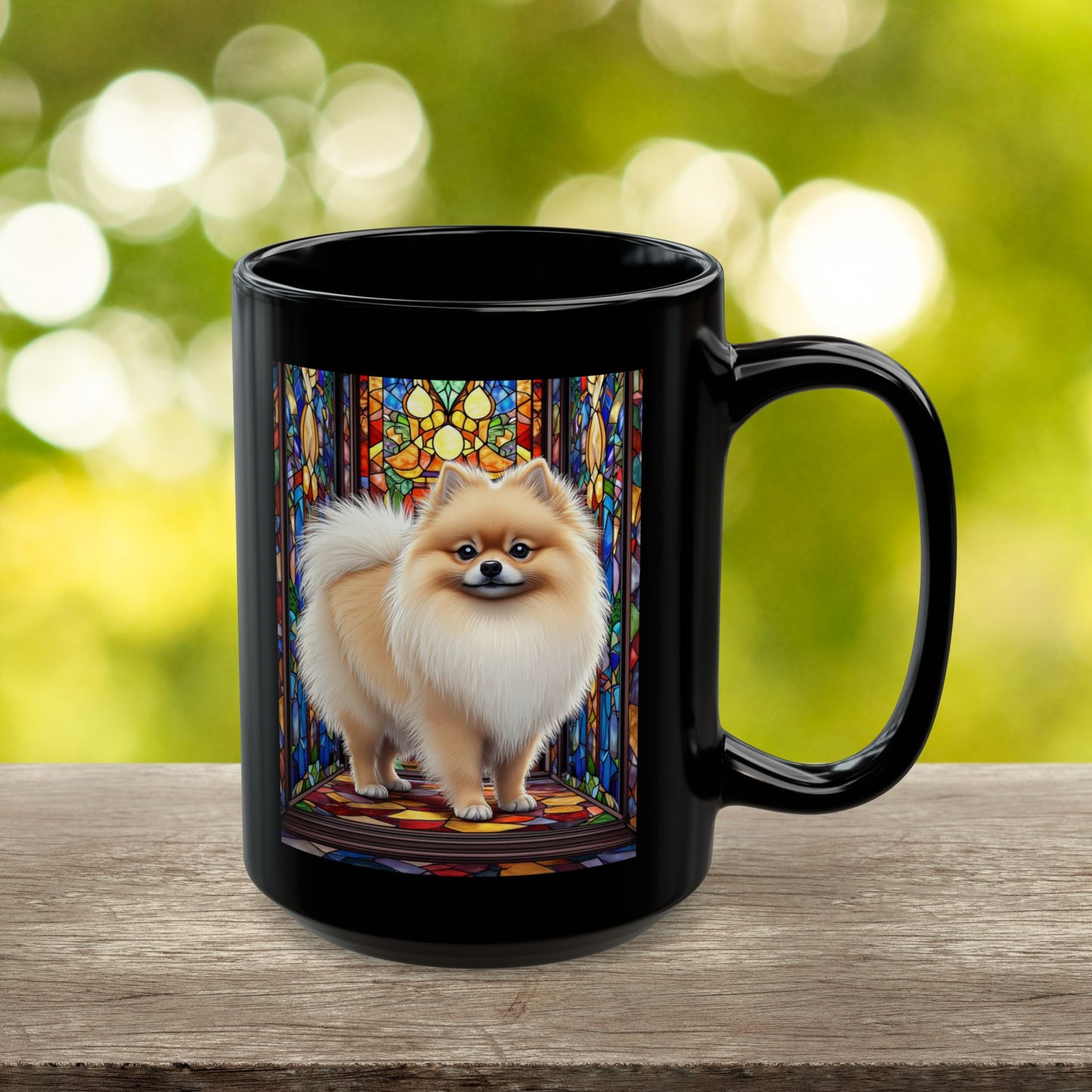 Pomeranian Cream Sable personalized mug, custom fluffy dog coffee cup, pet lover gift