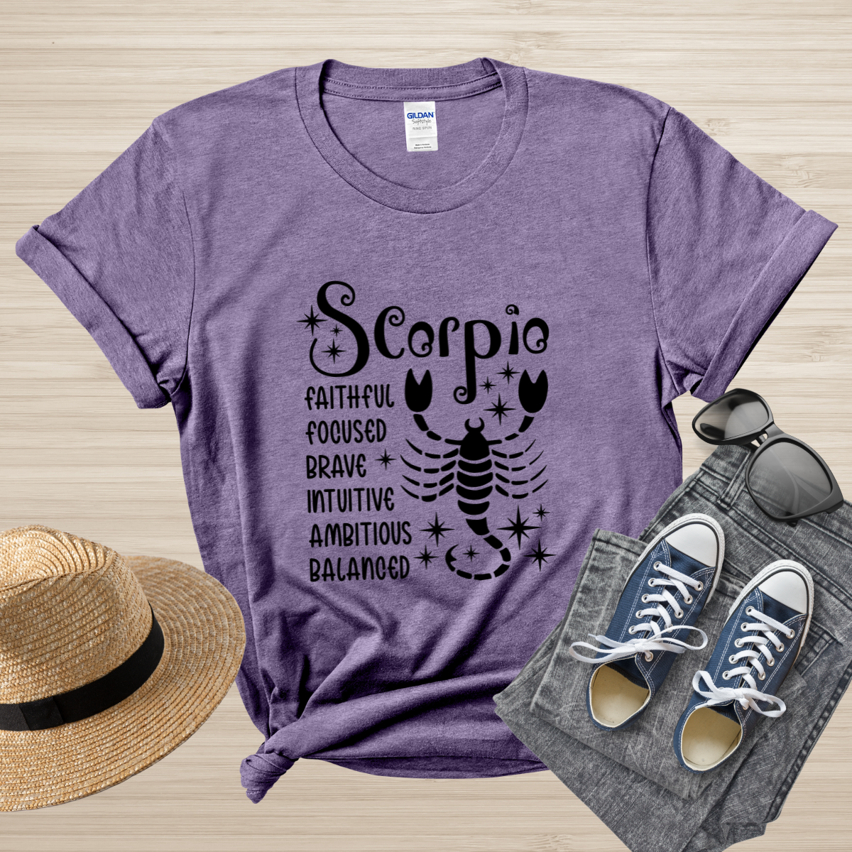 Scorpio Zodiac T-Shirt, astrology horoscope tee, Scorpio birthday shirt gift for men or women