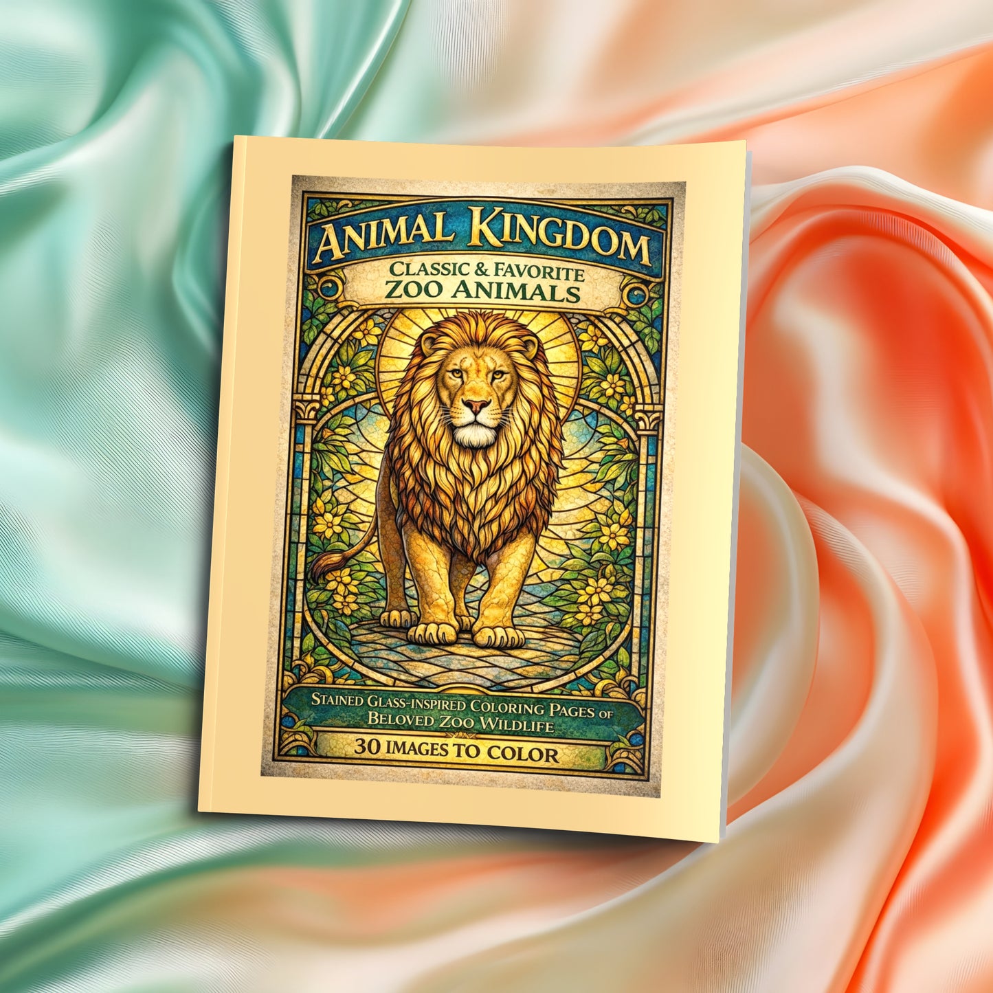 ⏰ Pre-Order - Release date January 31, 2026 - Animal Kingdom: Classic & Favorite Zoo Animals - Stained Glass-Inspired Coloring Pages of Beloved Zoo Wildlife