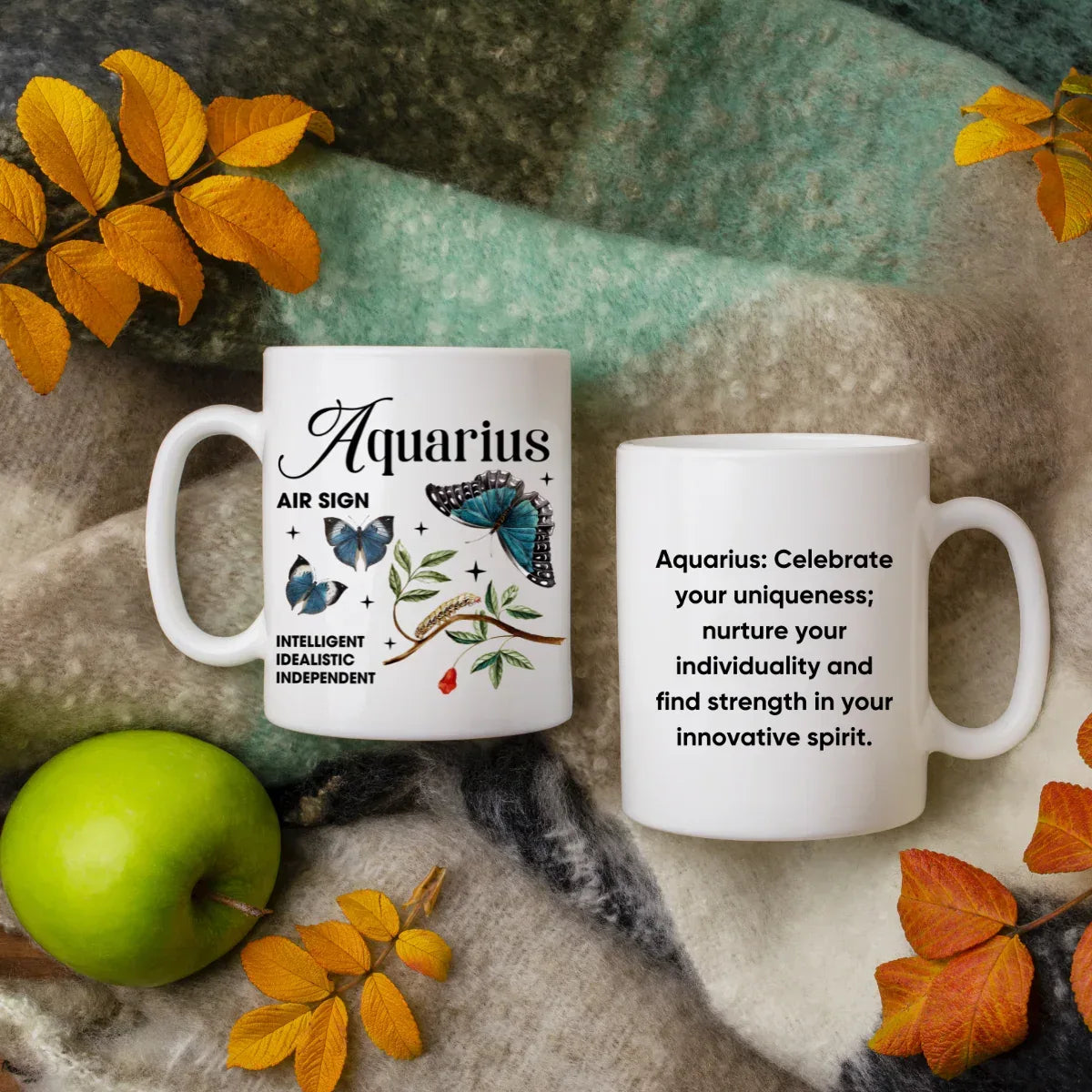 Shop our premium aquarius zodiac white ceramic mug 11oz 15oz from MySisterIsASurvivor.