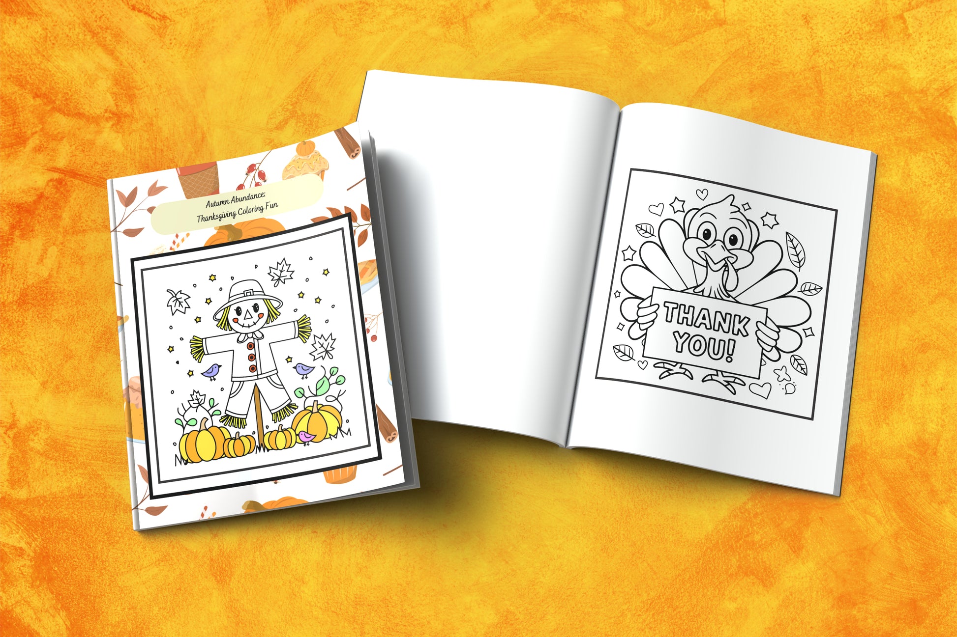 Thanksgiving mindfulness coloring pages with autumn leaves and calming quotes