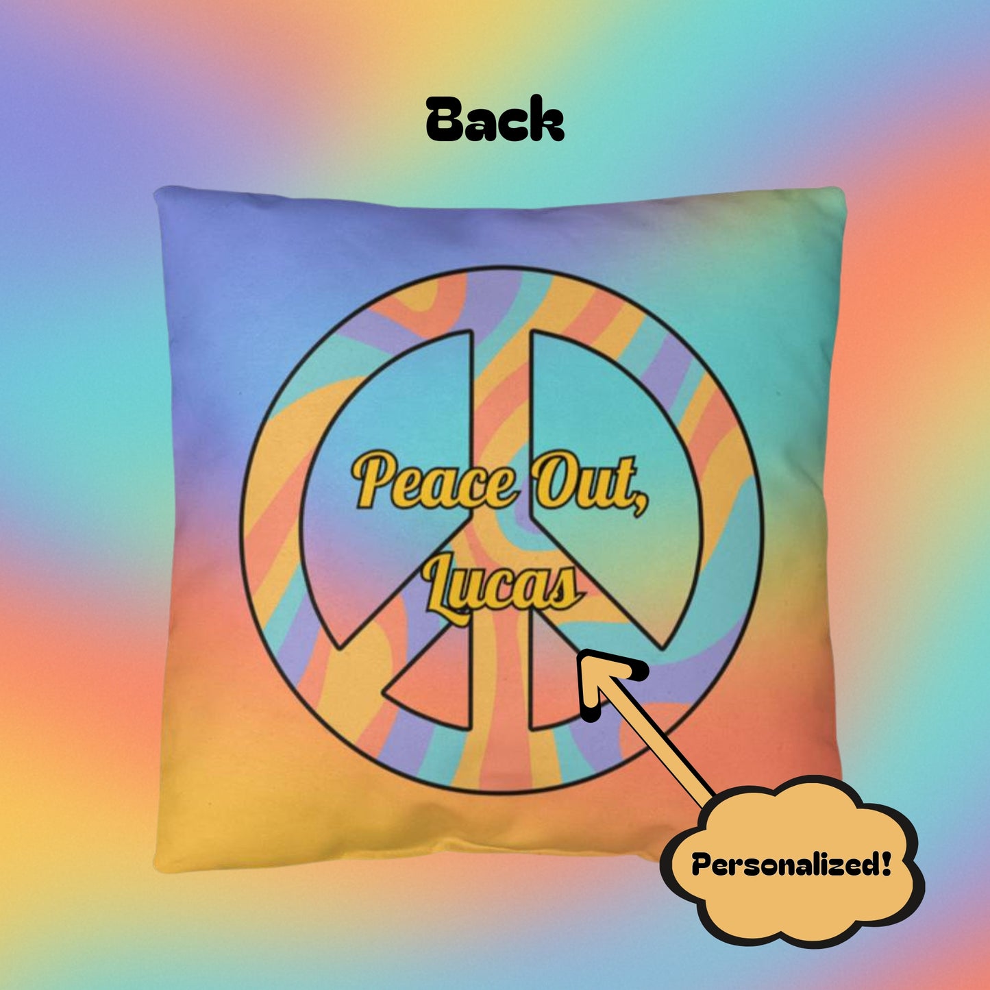 Chill Minds Open Hearts personalized pillow, indoor outdoor therapy cushion decor - MySisterIsASurvivor