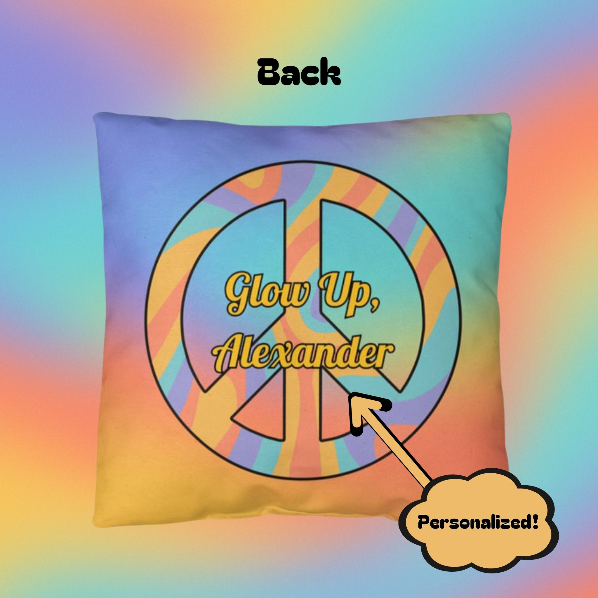 Progress Not Perfection man pillow, indoor outdoor encouragement and retro growth support - MySisterIsASurvivor