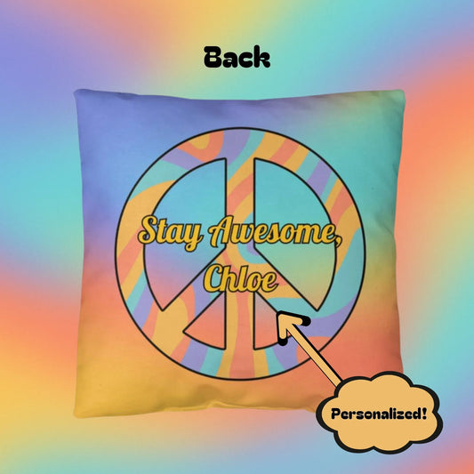 Shop our taking it one vibe at a time indoor outdoor pillow featuring the 18" x 18" style option from MySisterIsASurvivor.
