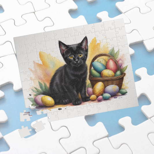Bombay Easter Kitten Puzzle - Cat Lovers, Mental Health Benefits, Holiday Fun, Mindfulness, Stress Relief, Festive Gift