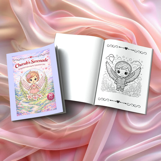 Shop our premium cherubs serenade delightful coloring for valentines day from MySisterIsASurvivor.