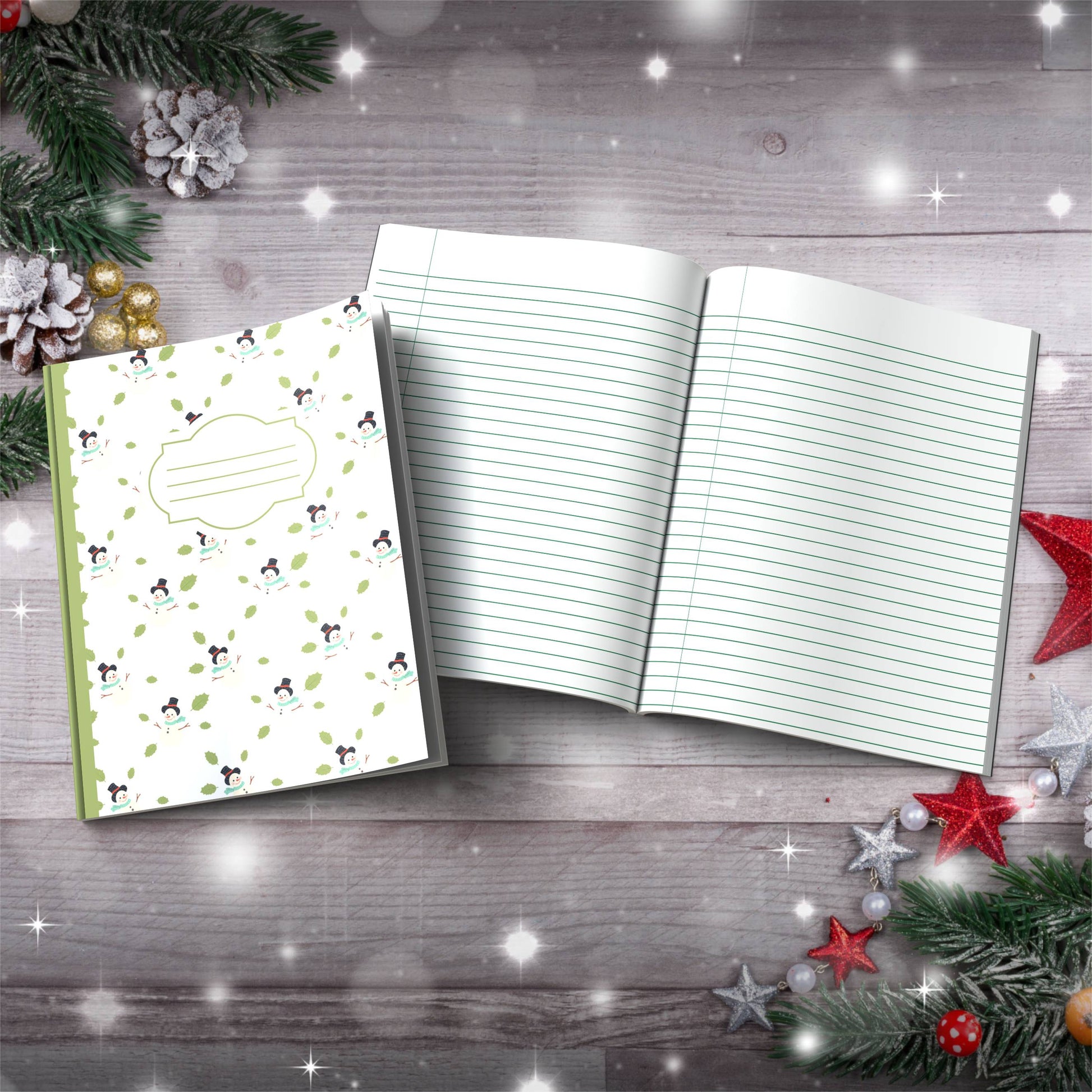 Find Peace This Christmas Mindful Paperback Christmas Composition Notebook for journaling and holiday reflection