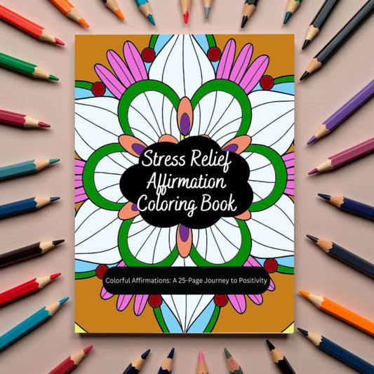 Affirmations coloring pages with calming themes for all ages