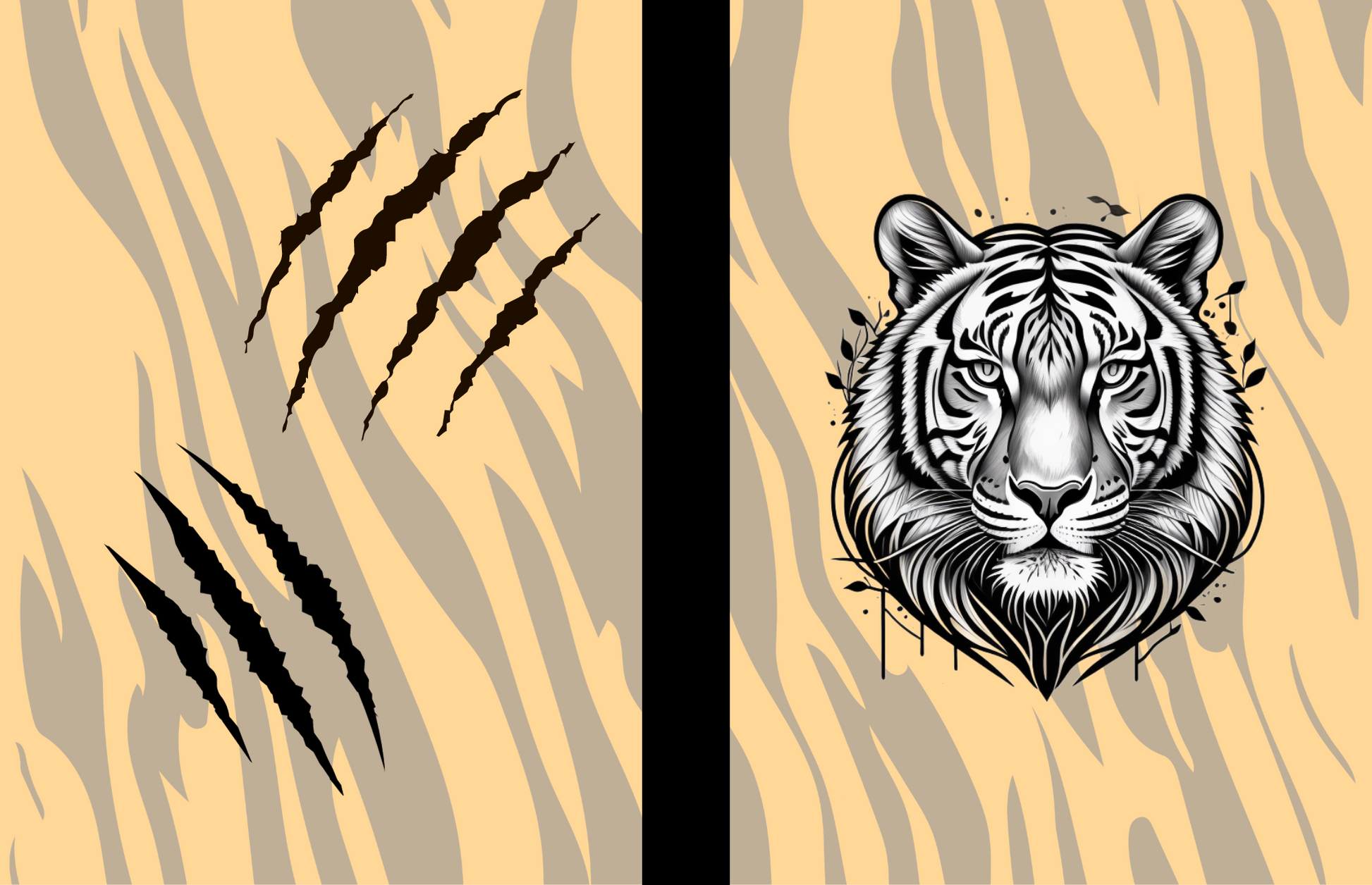 Courageous Roar: Tiger-Themed Composition Notebook