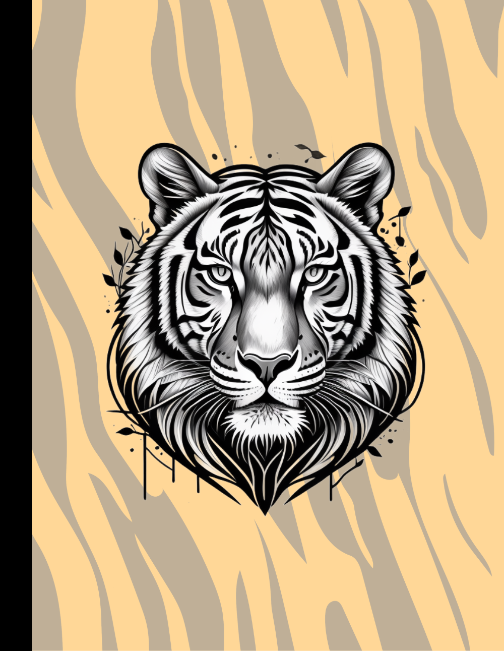 Courageous Roar: Tiger-Themed Composition Notebook