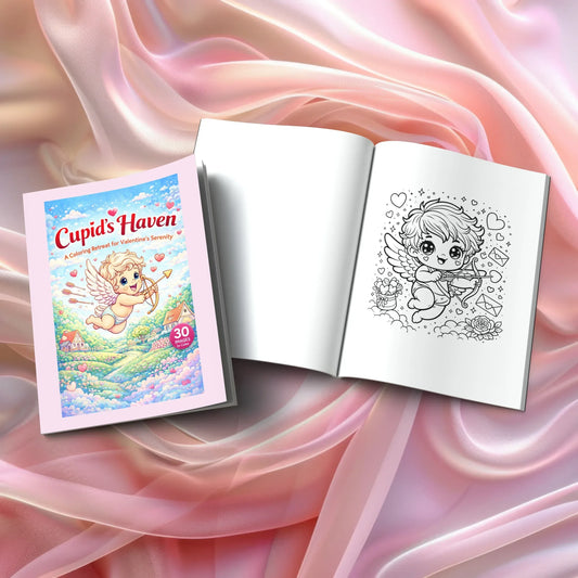 Shop our premium cupids haven a coloring retreat for valentines serenity from MySisterIsASurvivor.