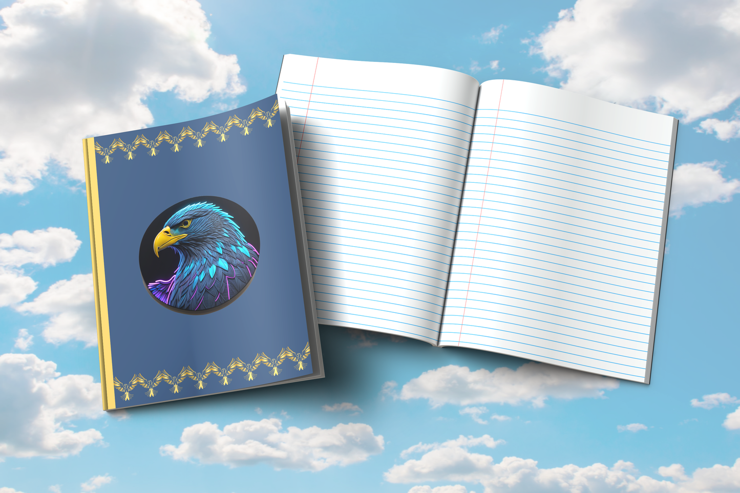 Eagle Vision Triumph: Eagle-Themed Composition Notebook