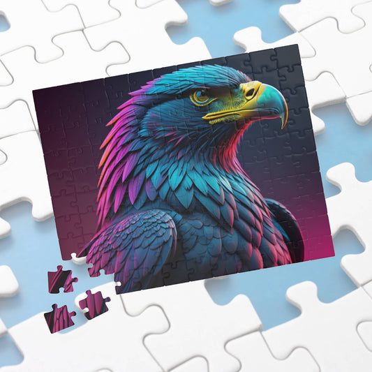 Eagle's Fortitude: Majestic Eagle Puzzle - Symbol of Strength, Freedom, and Resilience