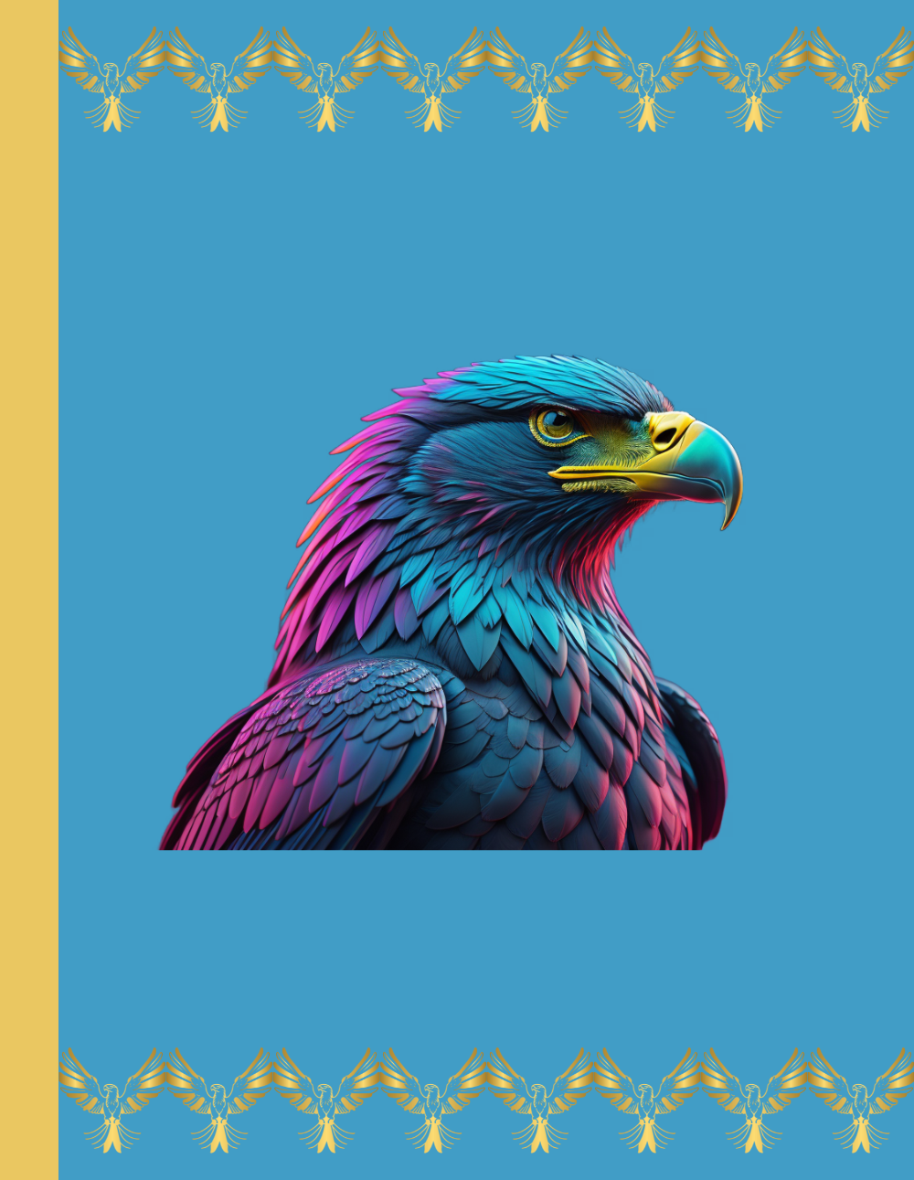 Eagle's Fortitude: Eagle-Themed Composition Notebook