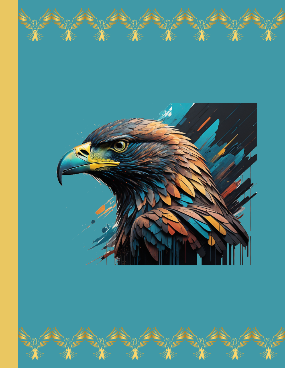 Eagle's Strength Resilience: Eagle-Themed Composition Notebook