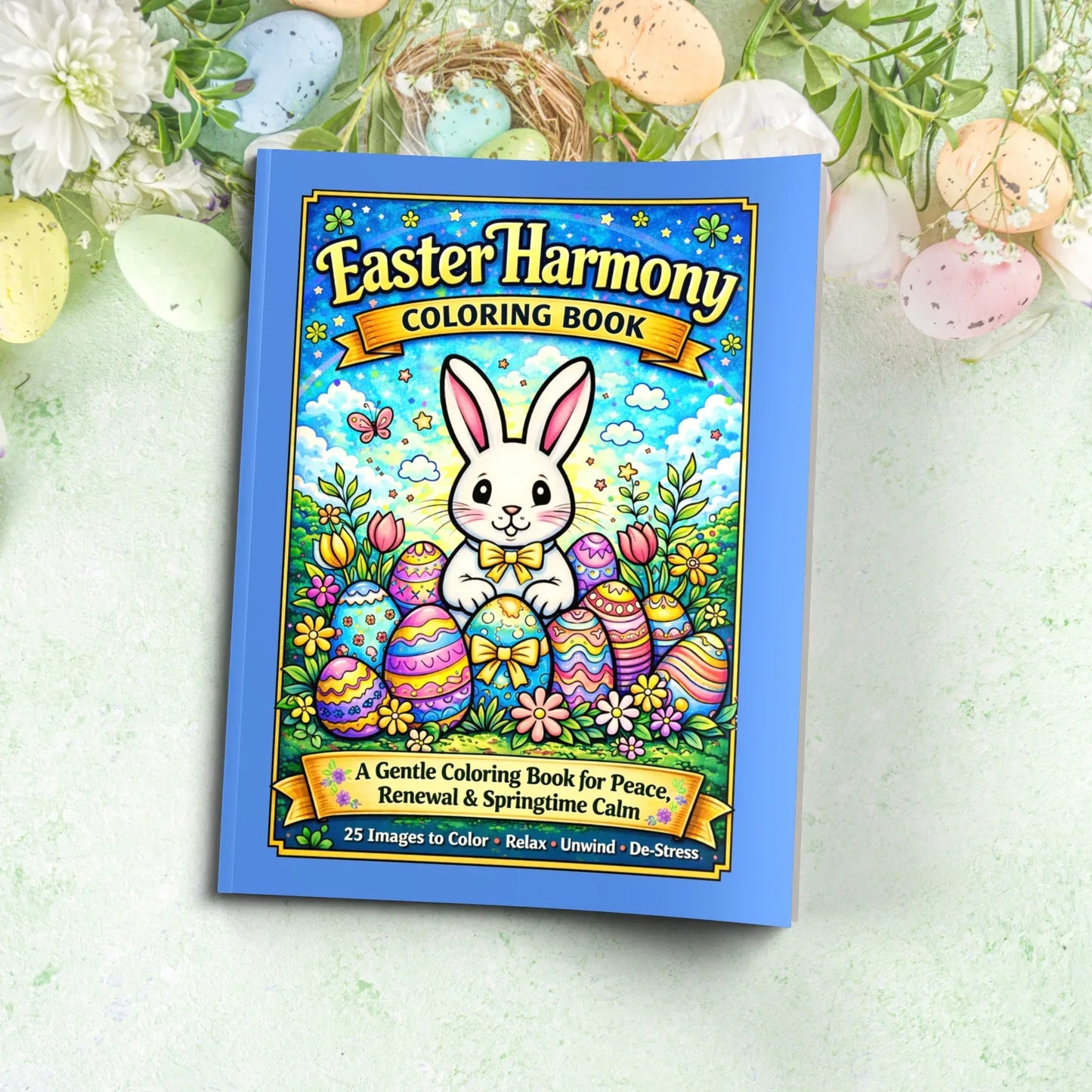 Shop our premium easter harmony coloring book a gentle coloring book for peace renewal springtime calm from MySisterIsASurvivor.