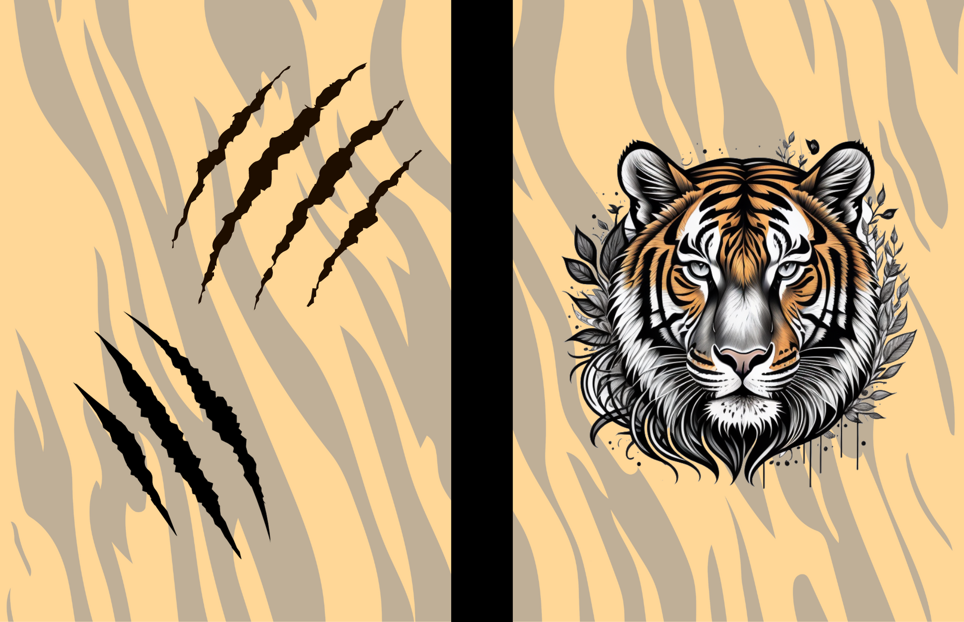 Empower Your Mind: Tiger-Themed Composition Notebook