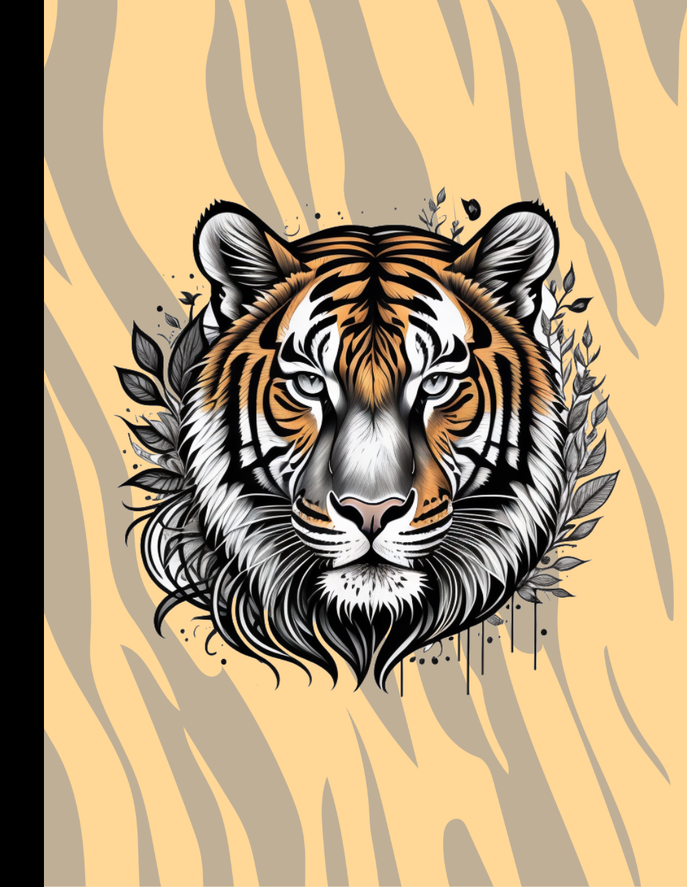 Empower Your Mind: Tiger-Themed Composition Notebook
