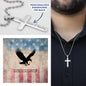 Honoring Those We Lost Cross Necklace | Engraved Stainless Steel Pendant for Veterans, Memorial Gift, PTSD Support Jewelry