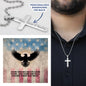 Some Heroes Never Came Home Cross Necklace | Engraved Stainless Steel Pendant for Veterans, Memorial Gift, PTSD Support Jewelry