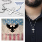 Some Gave All Cross Necklace | Engraved Stainless Steel Pendant for Veterans, Memorial Gift, PTSD Support Jewelry
