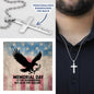 Memorial Day Is For Remembering Cross Necklace | Engraved Stainless Steel Pendant for Veterans, Memorial Gift, PTSD Support Jewelry