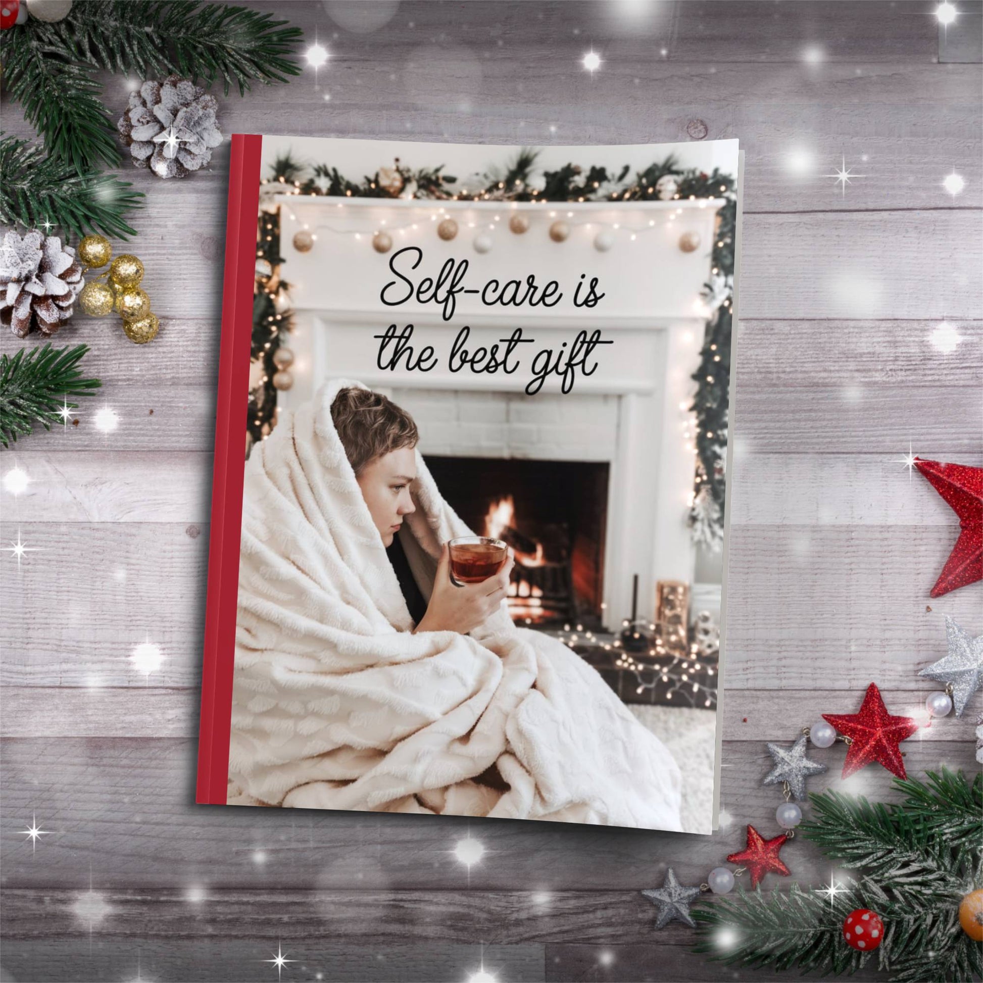 Snowmen & Olive Leaves Seasonal Design Paperback Christmas Composition Notebook for holiday journaling and gifts