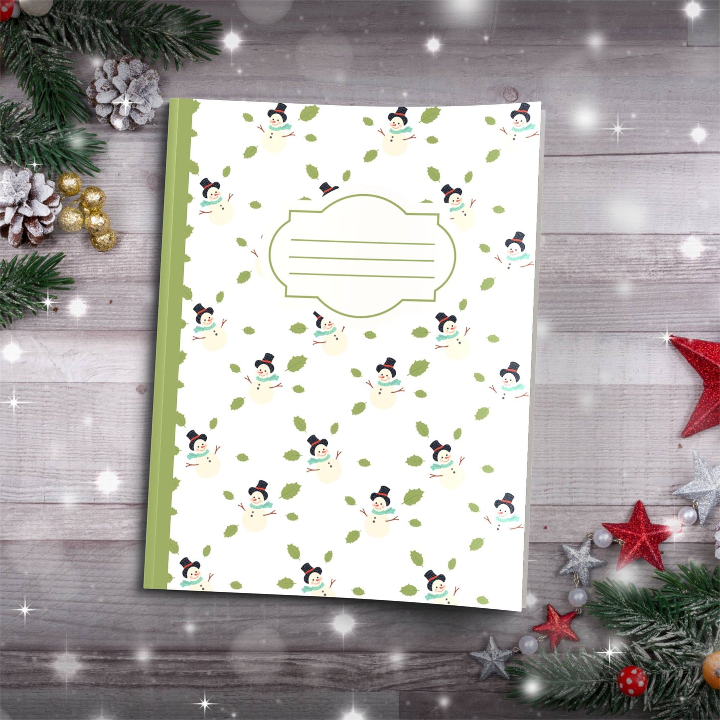 Find Peace This Christmas Mindful Paperback Christmas Composition Notebook for journaling and holiday reflection