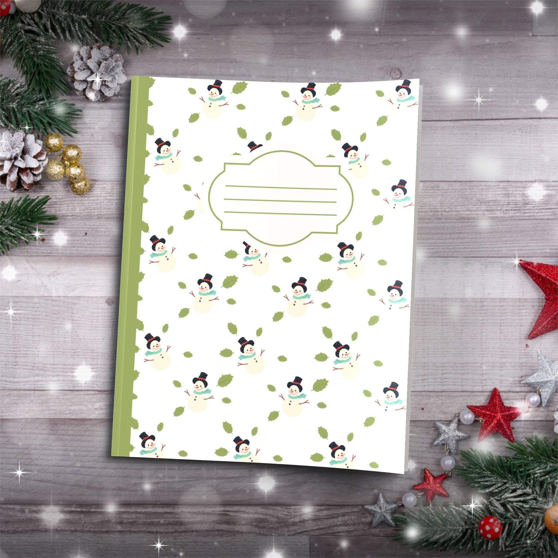 Find Peace This Christmas Mindful Paperback Christmas Composition Notebook for journaling and holiday reflection