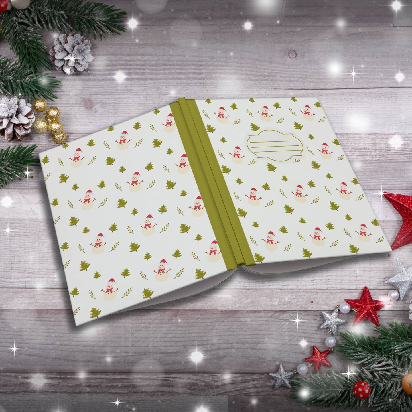 Self-Care Is the Best Gift Holiday Paperback Christmas Composition Notebook for wellness journaling and festive gifts