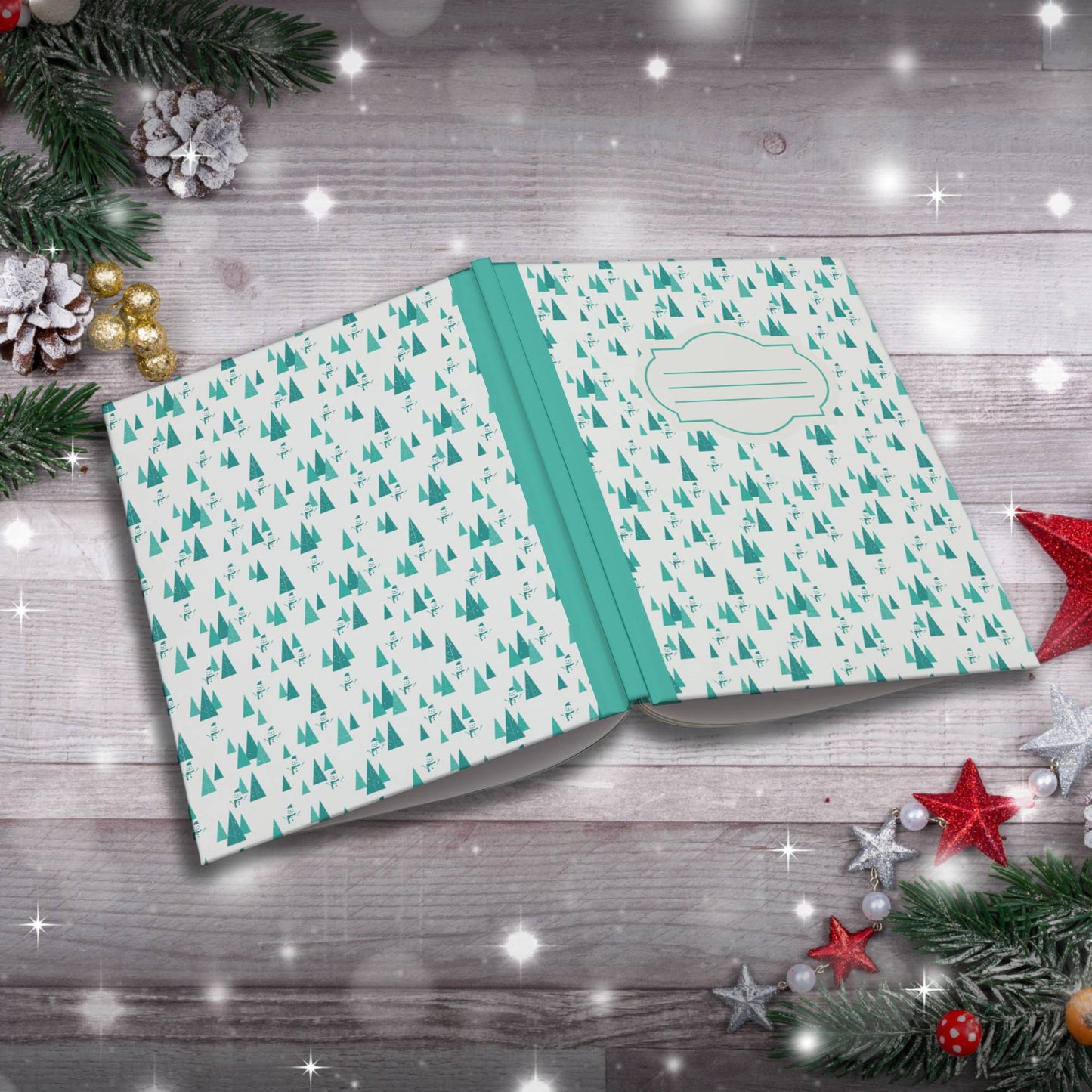 Silent Night, Peaceful Mind Calming Paperback Christmas Composition Notebook for mindful journaling and holiday reflection