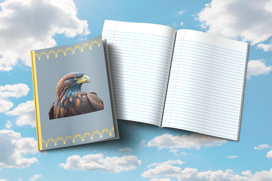 Feathers of Resilience: Eagle-Themed Composition Notebook