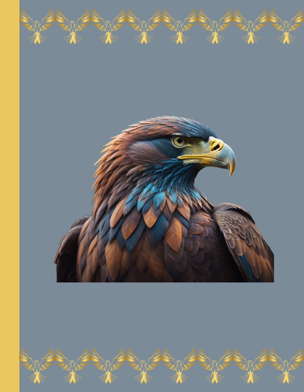 Feathers of Resilience: Eagle-Themed Composition Notebook