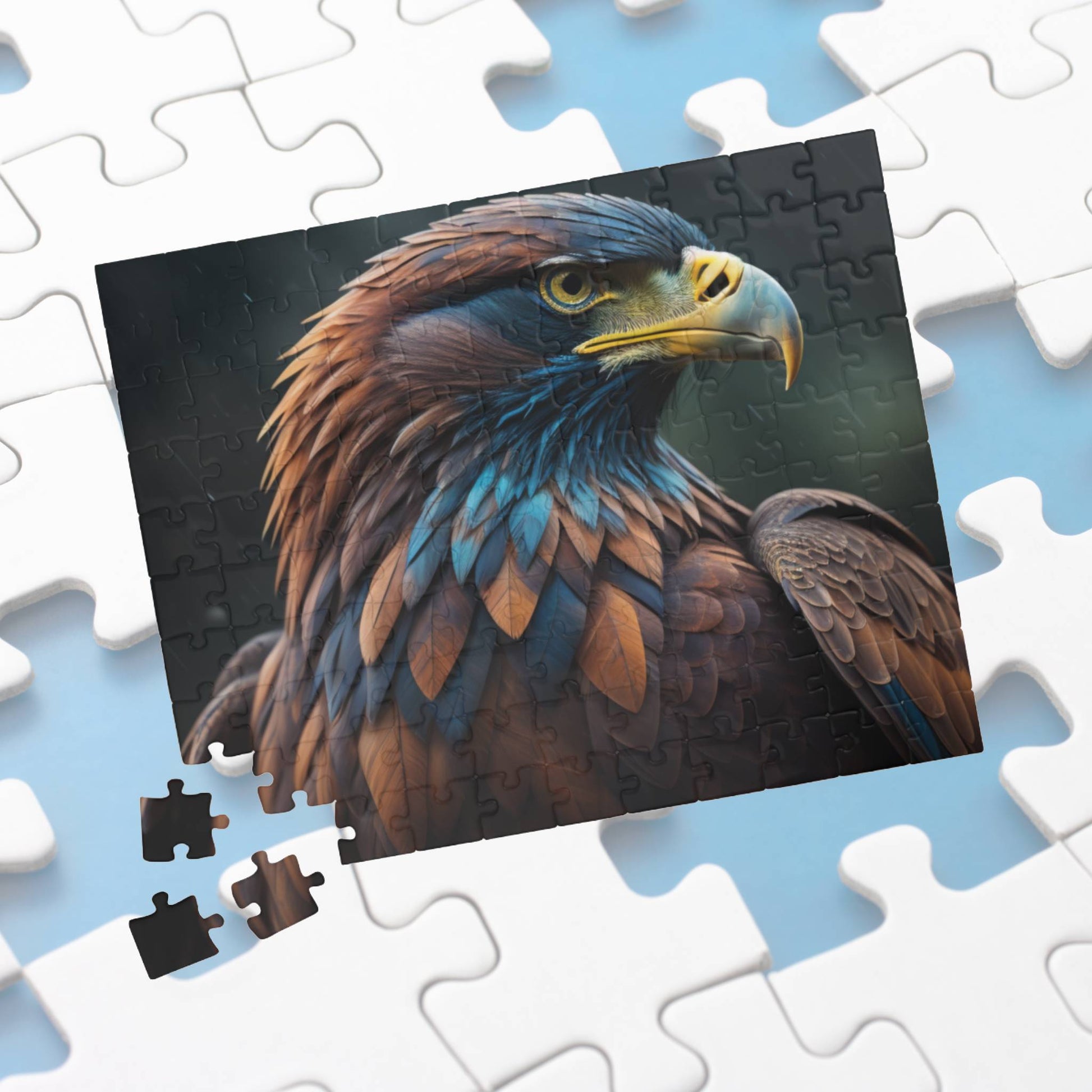 Feathers of Resilience: Majestic Eagle Puzzle - Symbol of Strength, Freedom, and Resilience