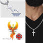 When The Smoke Clears firefighter support Cuban link cross necklace symbolizing new beginnings and healing.