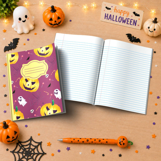 Shop our halloween wide ruled composition notebook halloween journal plum featuring the Dark Green Lined style option from MySisterIsASurvivor.