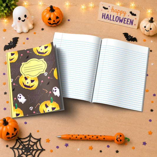 Shop our halloween wide ruled composition notebook halloween journal dark brown featuring the Dark Green Lined style option from MySisterIsASurvivor.