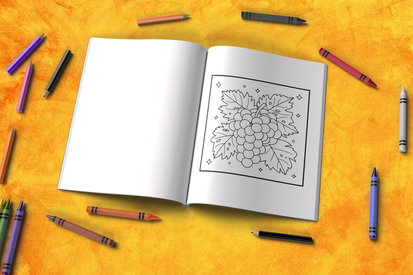 Harvest-themed Thanksgiving coloring book with peaceful fall scenes