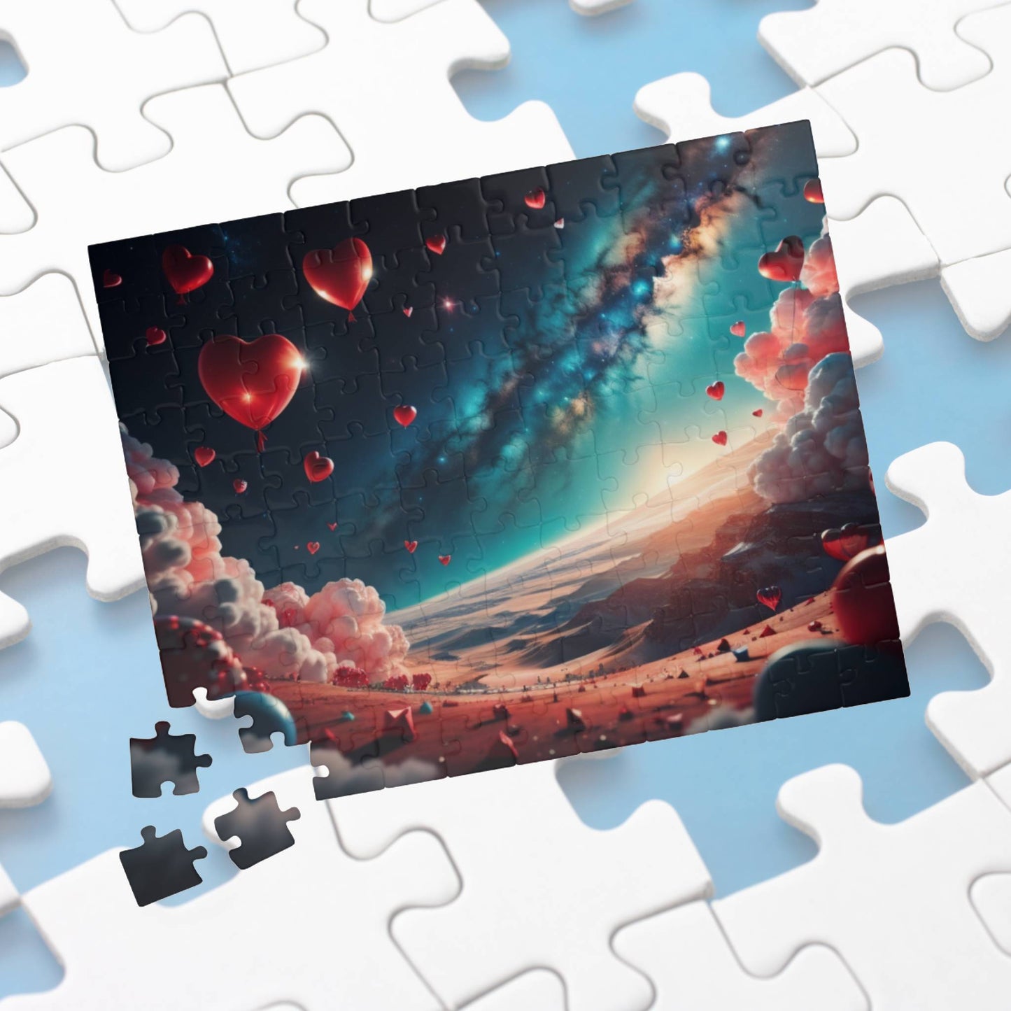 Hearts and Clouds Cascade: Valentine's Day Puzzle for Self-Care, Emotional Growth, and Personal Empowerment