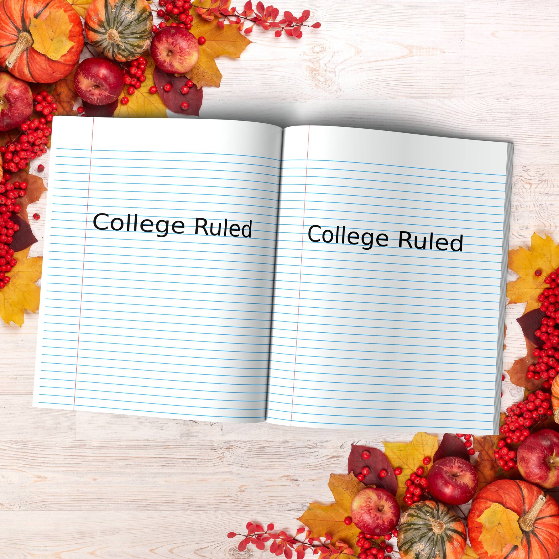 Thankful For Today paperback composition notebook for daily gratitude, journaling, and mindfulness.